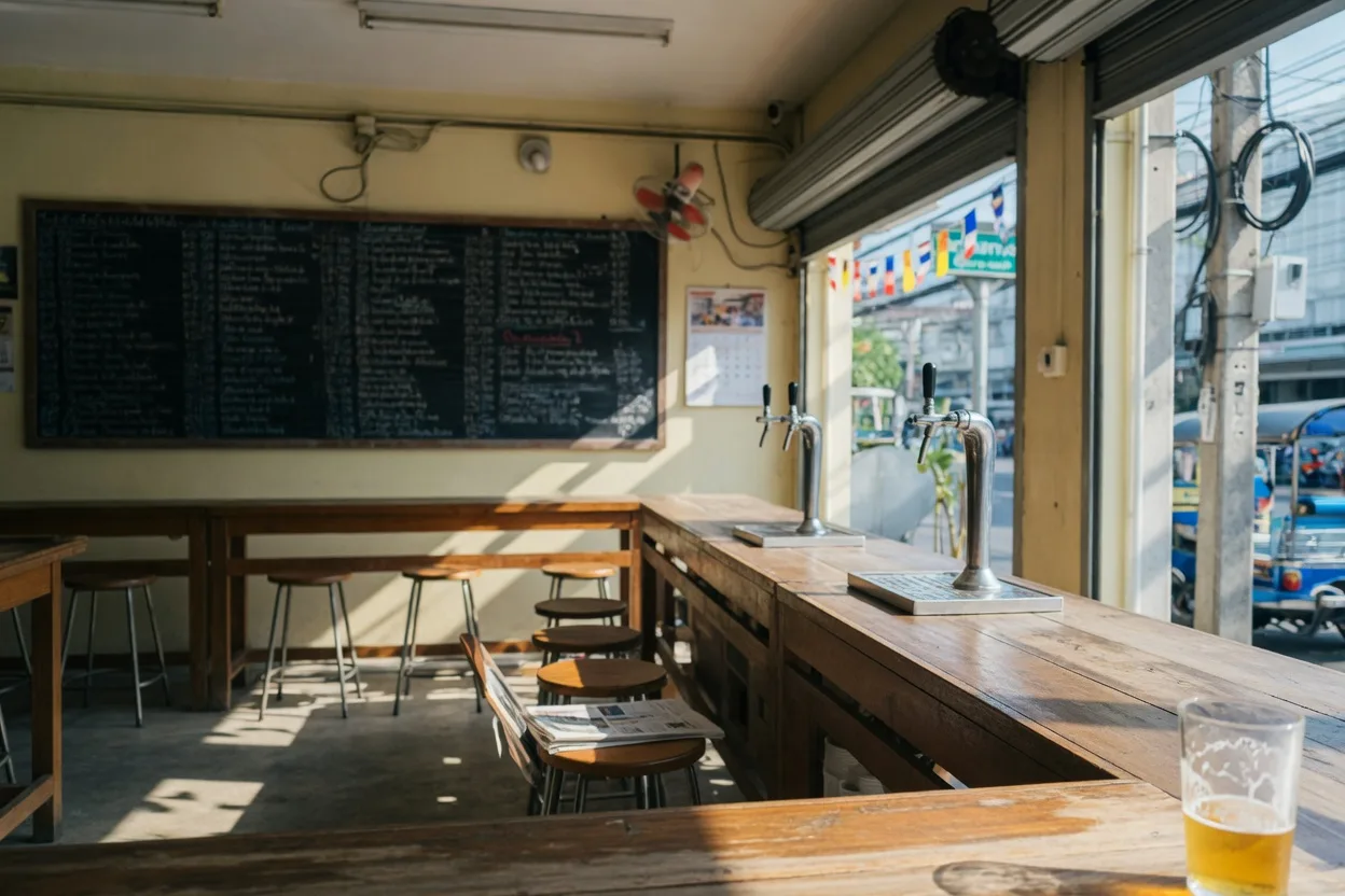 Bangkok craft bars — later in the day.
