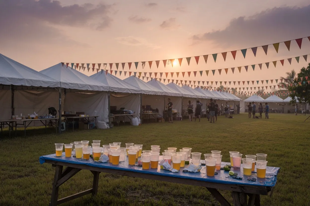 Beer events and festivals — later in the day.