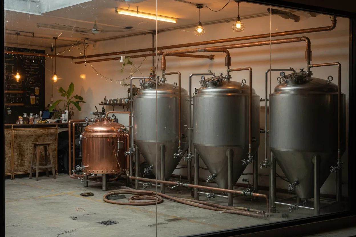 Thai craft brewers — on the ground.
