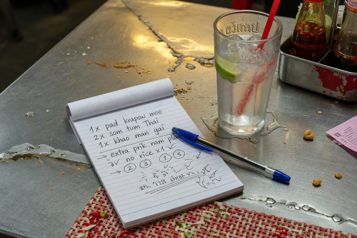 How to order Thai food — on the ground.